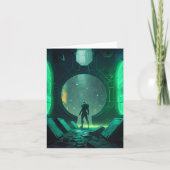 Cyberpunk virtuele realiteit kaart (Voorkant)