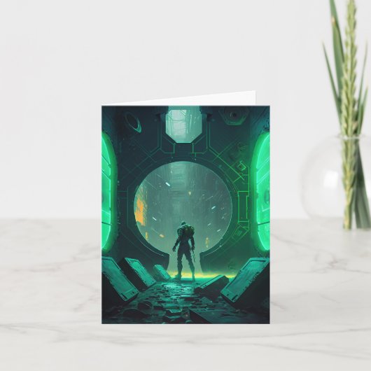 Cyberpunk virtuele realiteit kaart (Voorkant)