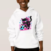 Cyberpunk Voetbal Kat T-shirt Grappig Schattig (Voorkant)