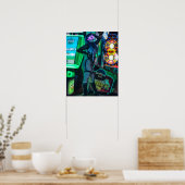 Cyberpunk voor games poster (Keuken)