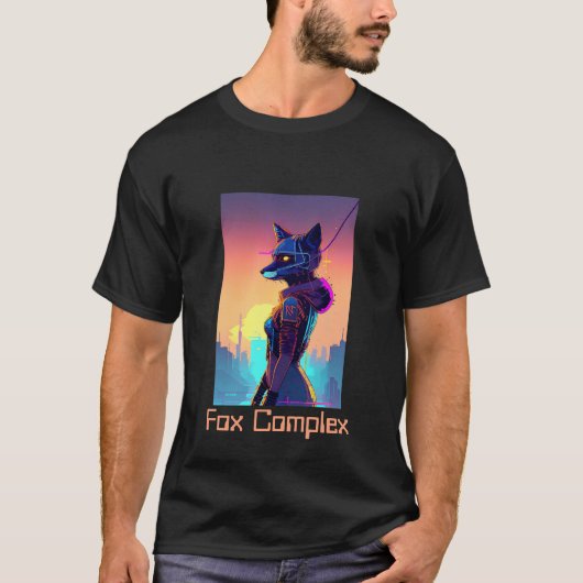 Cyberpunk Vos 2 T-Shirt (Voorkant)