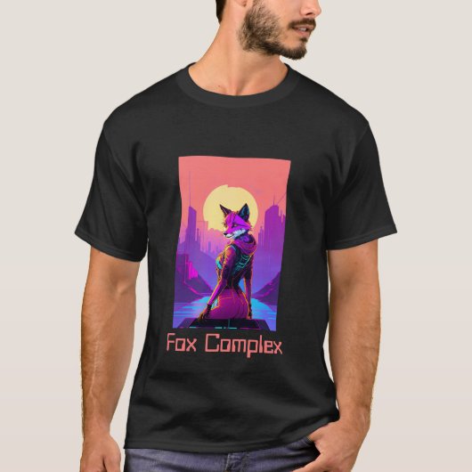 CyberPunk Vos T-Shirt (Voorkant)