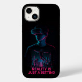 Cyberpunk VR Gamer Esthetische iPhone Case (Achterkant)