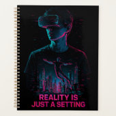 Cyberpunk VR Gamer Planner | "De werkelijkheid is  (Voorkant)