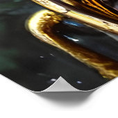 Cyberpunk vrouw krijger | AI Art Poster (Hoek)