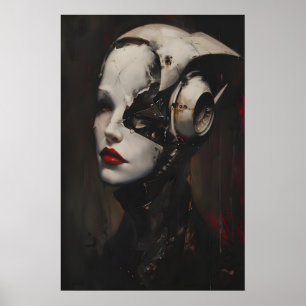 Cyberpunk Vrouw Kunst, Sci-Fi Donker Surrealisme G Poster