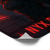 Cyberpunk Warrior Anime Girl Poster (Hoek)