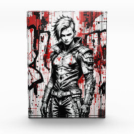 Cyberpunk Warrior Graffiti - Fotoblok