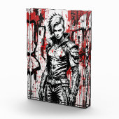 Cyberpunk Warrior Graffiti - Fotoblok (Rechts)