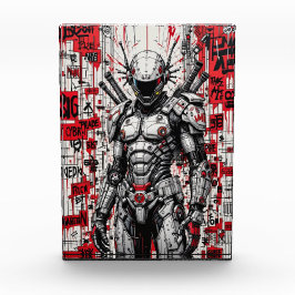 Cyberpunk Warrior Graffiti - Fotoblok