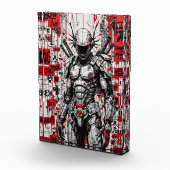 Cyberpunk Warrior Graffiti - Fotoblok (Rechts)