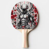 Cyberpunk Warrior Graffiti Ping Pong Paddle Tafeltennisbatje (Achterkant)