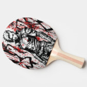 Cyberpunk Warrior Graffiti Ping Pong Paddle Tafeltennisbatje (Zijkant)
