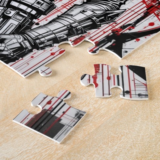 Cyberpunk Warrior Graffiti - Puzzel (Zijkant)