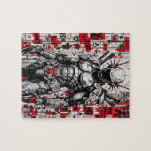 Cyberpunk Warrior Graffiti - Puzzel (Horizontaal)