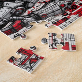 Cyberpunk Warrior Graffiti - Puzzel (Zijkant)