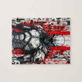 Cyberpunk Warrior Graffiti - Puzzel (Horizontaal)