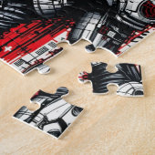 Cyberpunk Warrior Graffiti - Puzzel (Zijkant)