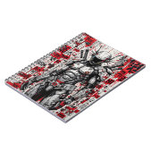 Cyberpunk Warrior Graffiti - Spiral Notitieboek (Linkerzijde)