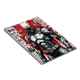 Cyberpunk Warrior Graffiti - Spiral Notitieboek