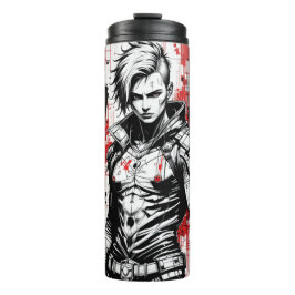 Cyberpunk Warrior Graffiti - Thermal Tumbler Thermosbeker