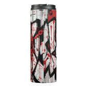 Cyberpunk Warrior Graffiti - Thermal Tumbler Thermosbeker (Achterkant)