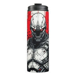 Cyberpunk Warrior Graffiti - Thermal Tumbler Thermosbeker