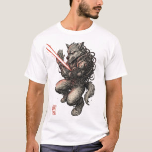 Cyberpunk Wolf (duel) T-shirt