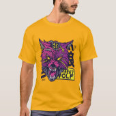 Cyberpunk Wolf T-shirt (Voorkant)