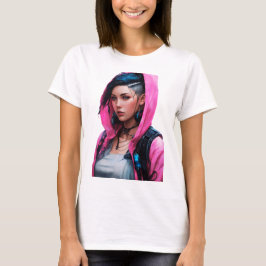 Cyberpunk Woman Animie Style T-shirt