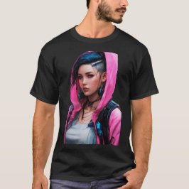 Cyberpunk Woman Animie Style T-shirt
