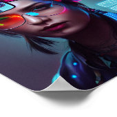 Cyberpunk Woman Poster (Hoek)