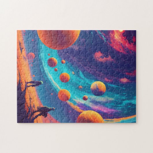 cyberpunk world star kosmos fantasy legpuzzel (Horizontaal)