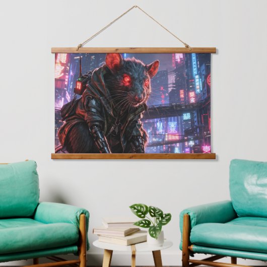 CyberRat Hangend Wandkleed (Woonkamer)