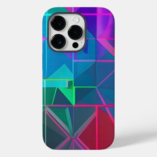 Cyberrooster: een spectrum van licht Case-Mate iPhone case (Achterkant)