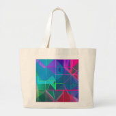 Cyberrooster: een spectrum van licht grote tote bag (Voorkant)