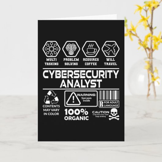 Cybersecurity analist kaart (Gele Bloem)