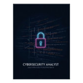 Cybersecurity Analyst – Beveilig de code Perfect Poster (Voorkant)