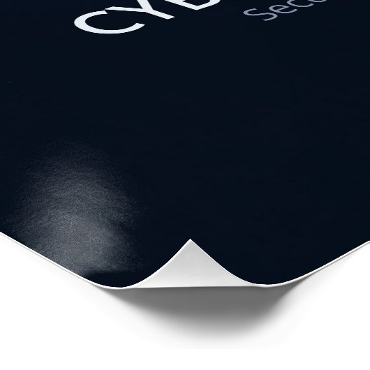 Cybersecurity Analyst – Beveilig de code Perfect Poster (Hoek)