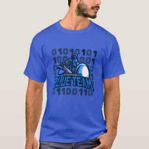 Cybersecurity Blue Team Spartan Matrix T-shirt
