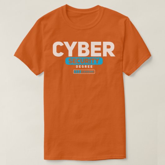 Cybersecurity Cyber Security Degree Afstuderen T-shirt (Design voorkant)