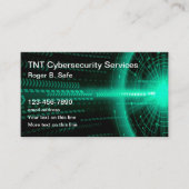 Cybersecurity Diensten Uniek Modern Ontwerp Visitekaartje (Voorkant)