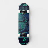 Cybersecurity Ethische Hacker Codeer Tech Professi Persoonlijk Skateboard (Voorkant)