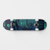 Cybersecurity Ethische Hacker Codeer Tech Professi Persoonlijk Skateboard (Horizontaal)