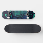 Cybersecurity Ethische Hacker Codeer Tech Professi Persoonlijk Skateboard (Horizontaal)