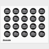 Cybersecurity hacker netwerkbeveiliging ronde sticker (Vel)