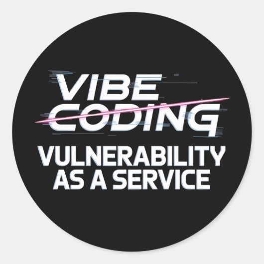 Cybersecurity hacker netwerkbeveiliging ronde sticker (Voorkant)