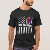 Cybersecurity IT-analist Certified Tech Security T-shirt (Voorkant)