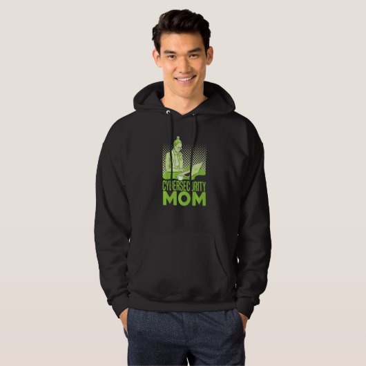 Cybersecurity Mom  Software Engineer Programming C Hoodie (Voorkant volledig)