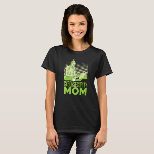 Cybersecurity Mom  Software Engineer Programming C T-shirt (Voorkant volledig)